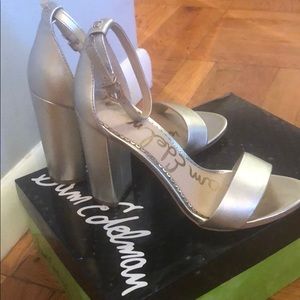 Sam Edelman Yaro Light Gold Leather Heels